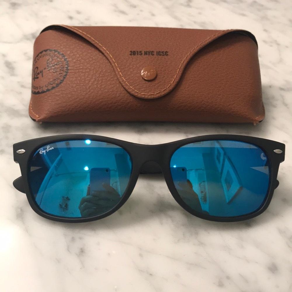Ray-Ban New Wayfarer Sunglasses - Blue Mirror